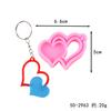 DIY Vários Dia dos Namorados Amor Pingente Decoração Chaveiro Pingente para Celular Fazendo Molde de Silicone