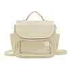 Bolso de mano multiusos mochila para estudiantes capa transparente bolsa linda y rica para el dolor clase de niña tutorial bolso cruzado