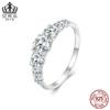 Anillo Evele Original de Lujo Ligero Brillante de Moissanita s925 Anillo Individual Joyería Versátil para Mujer MSR037