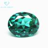 Pedra solta imitação de zircônia Paraíba em formato de ovo imitação de zircônia Paraíba natural Paraíba zircônia oval broca CZ