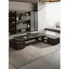 Escritorio y Silla de Oficina Ejecutiva Combinación Simple Moderno Escritorio Ejecutivo Mesa de Presidente Gerente Supervisor Muebles de Oficina de Gama Alta