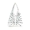 Bolsas Transfronterizas para Mujer 2025 Nuevo Casual Elegante Moderno Genial Lunares Remache Bolso de Axila Versátil Cubo Bolso de Hombro para Mujer