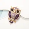 Transfronteiriço Novo Fofo Strass Coruja DIY Acessórios de Joia Pingente Liga de Zinco Animal Acessórios de Saída de Ar
