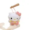 Auténtico Colgante de Peluche de Hello Kitty con Hebilla de Corazón Rosa Sanrio Colgante para Bolso de Hello Kitty Regalo de Cumpleaños