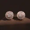 Pendientes Redondos de Lujo Ligero con Microincrustaciones de Circonita, de Venta Caliente Transfronteriza para Mujer, los Pendientes Más Vendidos de Amazon
