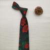 Hecho a Mano Rufián Guapo Retro Estilo Hong Kong Personalizado Flor Grande Pluma Combinación Camisa Corbata Fresca Femenina Decorativa Moda
