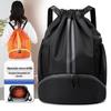 Mochila de Basquete e Futebol, Bolsa para Esportes ao Ar Livre e Fitness, Separação Seco e Molhado, Compartimento Independente para Sapatos, Mochila, Multifuncional e Portátil