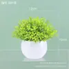 Venta Caliente Transfronteriza Mini Maceta Flor Artificial Gymbos Flor de Plástico Bonsái Adornos de Escritorio Plantación Fresca Verde Accesorios de Fotografía