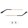 Pernas de Óculos de Cobre Branco Estilo D Acessórios para Pernas de Óculos, um Par de Peças de Reposição Universais para Pernas de Óculos, Dente Único 1mm Atacado