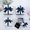 Fabricantes com caixa de joias com laço brincos colar joias embalagem de presente caixa de presente de joias atacado