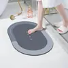 La alfombrilla de baño absorbente más vendida de TEMU, alfombrilla antideslizante para suelo de baño de uso doméstico, alfombrilla de suelo simple de lujo ligero de tierra de diatomeas, transfronteriza