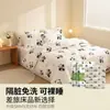 Juego de 4 piezas de Sábana Desechable con Estampado de Panda, Funda de Edredón, Funda de Almohada, Funda de Colcha para Viaje, Doble o Individual, Anti-Suciedad, Engrosado, Uso en Hotel