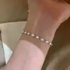 Nuevo Pulsera Tejida Estilo Chino Verde Menta con Diamantes Brillantes, Apilable, Versátil, Suave, a la Moda y Elegante Pulsera de Joyería para Mujer