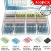 Suministro Transfronterizo 500 Piezas Terminal de Anillo de Soldadura Impermeable Caja de Juego de Funda Termorretráctil Juego de Tubos Intermedios Termorretráctiles