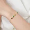 Exquisito Pulsera de Plata de Ley S925 Multicolor con Circonita para Mujer, Gama Alta, Versátil, Moda, Nuevo Estilo, Joyería de Piedras Preciosas