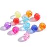 Cuentas acrílicas transparentes de 6-12 mm, cuentas sueltas para manualidades, borlas, pulseras, anillos, cuentas redondas, accesorios de joyería al por mayor