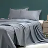 Algodão de Fibra Longa 100S Cama Simples Tipo Algodão a Cor Pura Simples Cama Lençóis de Cama Tipo a Colcha de Algodão Cama Lençóis de Cama Peça Única Fabricante Atacado