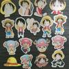 Broche acrílico de dibujos animados, lindo anime de One Piece, insignia de la Pantera Rosa Blanca Grande, accesorios para niños, parche para teléfono móvil