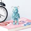 Comercio exterior grava de cristal natural oso violento decoración de escritorio artesanías de resina bearbrick150