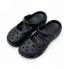 Crocs Feminino Estilo Doce de Ballet Sapatos de Praia de Verão Estilo Doce Sola Macia Mary Janes Chinelos de Bico Fechado Sandálias para Exterior