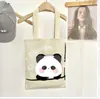 Bolsa de Ombro Flor Doce Estilo Japonês e Coreano Bolsa Tote de Tricô de Grande Capacidade Versátil para o Dia a Dia Bolsa para Livros de Estudante
