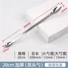 Cuchara dosificadora de acero inoxidable traza 3*1 cuchara dosificadora cabeza simple cabeza doble cabeza cuadrada cuchara dosificadora para cápsulas de medicina cuchara de muestreo médica juego de cucharas médicas