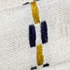 Tela de moda con etiquetas, Personalizable, Serie Jacquard de Algodón y Lino Rayado Geométrico Azul Simple, Cortinas Estilo Bauhaus