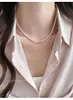 Nuevo Collar de Perlas Minimalista Estilo Francés 2026 para Mujer, Gargantilla Elegante y Lujosa de Perlas, Joyería de Moda de Nicho Trendy
