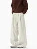 Calça Casual de Veludo Cotelê para Homens 2026 Nova Marca Moderna Retro Solta Casual Reta de Perna Larga Calças Longas Roupa Masculina