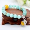 Pulsera colgante mixta de pedrería y cera de abeja colgante de cera de abeja moda popular cuentas de mano Directo de fábrica joyería de mano
