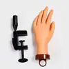 Mão Modelo para Prática de Manicure Mão Masculina Suporte Mão Protética Mão Artificial Macia com Suporte Fixo de Mesa Display