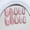 Pasta de Frijol Suave Brillo Fino Cubo de Azúcar Cuadros Dulce Moda para Niña Esmalte de Uñas Removible Suave 24 Piezas Mayoreo
