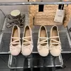 Zapatos de ballet de punta redonda para combinar con faldas, zapatos Mary Jane franceses para primavera y otoño 2026, nuevos zapatos planos de corte bajo para mujer