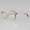 Gafas Ojo de Gato S12037, Efecto Adelgazante para Rostros Cuadrados y Redondos, Monturas de Gafas Súper Elegantes, Cómodas para Todos los Tipos de Rostro, Aspecto Natural