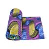 Tela de poliéster estampada africana Tela africana tipo wax patrón geométrico tela estampada a doble cara tela para comercio exterior suministro en stock