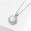 Collar de Perlas de Moda Coreano y Japonés para Mujer, Cadena para Clavícula con Colgante de Circonita de Lujo Ligero de Nicho, Accesorio Versátil y Elegante