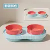 Tigelas Duplas para Pets, Tigelas Anti-Derramamento para Gatos, Tigelas para Cachorros, Tigelas Ecológicas para Pets, Tigelas Aprofundadas à Prova de Salpicos para Beber e Comer, Suprimentos para Gatos no Atacado