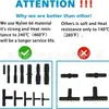 Kit de combinación recta de paso en T, conector rápido en T, conector rápido para línea de aspiradora de coche, 125 piezas en caja