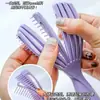 Peine para el Cabello de Alta Corona Voluminizador, Herramienta de Peinado para Mujeres, Peinado de Cabello Largo, Peine de Carcasa Acanalada con Bolsa de Aire para Masaje de Meridianos