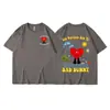 Camiseta masculina e feminina de manga curta com gola redonda, nova coleção de Bad Bunny europeu e americano, un verano sin ti