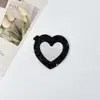 Brilho Transfronteiriço Desenho Animado Coração Flor Espelho Acessórios Joias DIY Bolsa de Batom Bolsa com Pingente de Coração Acessórios