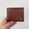 Nueva cartera para hombre, cartera corta para hombre, cartera juvenil de moda a cuadros, cartera horizontal suave, cartera multitarjeta de gran capacidad.