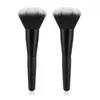 Pincel de maquillaje con forma de llama todo negro transfronterizo, pincel iluminador, pincel suave para polvos, pincel para rubor, herramienta de belleza pincel de maquillaje