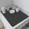 Tapete Drenante para Fregadero de Cocina Tapete Aislante de Calor para Vajilla Absorbente y de Secado Rápido Posavasos Doméstico Resistente al Frote Prueba de Aceite Secado sin Lavado Manteles Individuales para Encimera