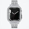 Adecuado para Cadena Metálica Apple Applewatch Generaciones 1-9 Correa Metálica Diseño de Hebilla Plegable Correa de Acero Reloj