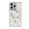 Adecuado para iPhone 18 Pro Max Lazo Gatito Acrílico Mate Magnético Funda de Teléfono 16 Nicho Anticaída