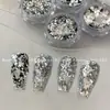 Nuevos Accesorios para Uñas, Polvo de Brillo Mezclado de Cuatro Colores, Sensación de Alta Gama Fresca y Elegante, Mismo Estilo que Salón de Uñas, Polvo de Brillo Poligonal