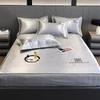 Estilo Verano Lujo Ligero Lavable Colchoneta de Seda Helada Juego de Tres Piezas Plegable Sensación Fresca Sombrero de Cama Sombrero de Cama Colchoneta para Aire Acondicionado