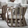 Sofá de Ocio para Exteriores Silla Individual de Ratán con Protección Solar Muebles Combinados de Mesa de Café Pequeña para Sala de Exposiciones en Patio Exterior