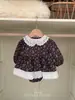 Roupas Infantis Jenny 26 Novos Estilos para Bebês Meninas Macacão Fofo com Gola de Boneca Estilo Coreano para Bebês Vestido de Engatinhar com Estampa Floral